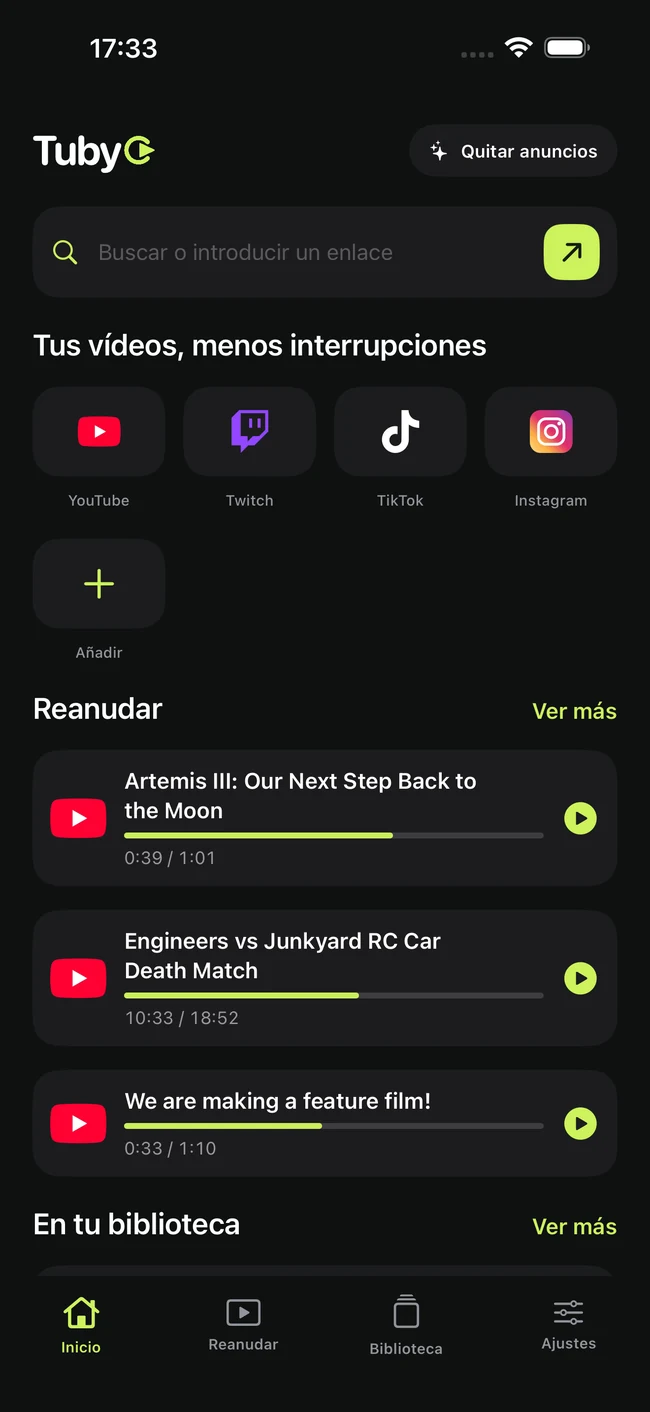 Todas las funciones.
Sin suscripción.