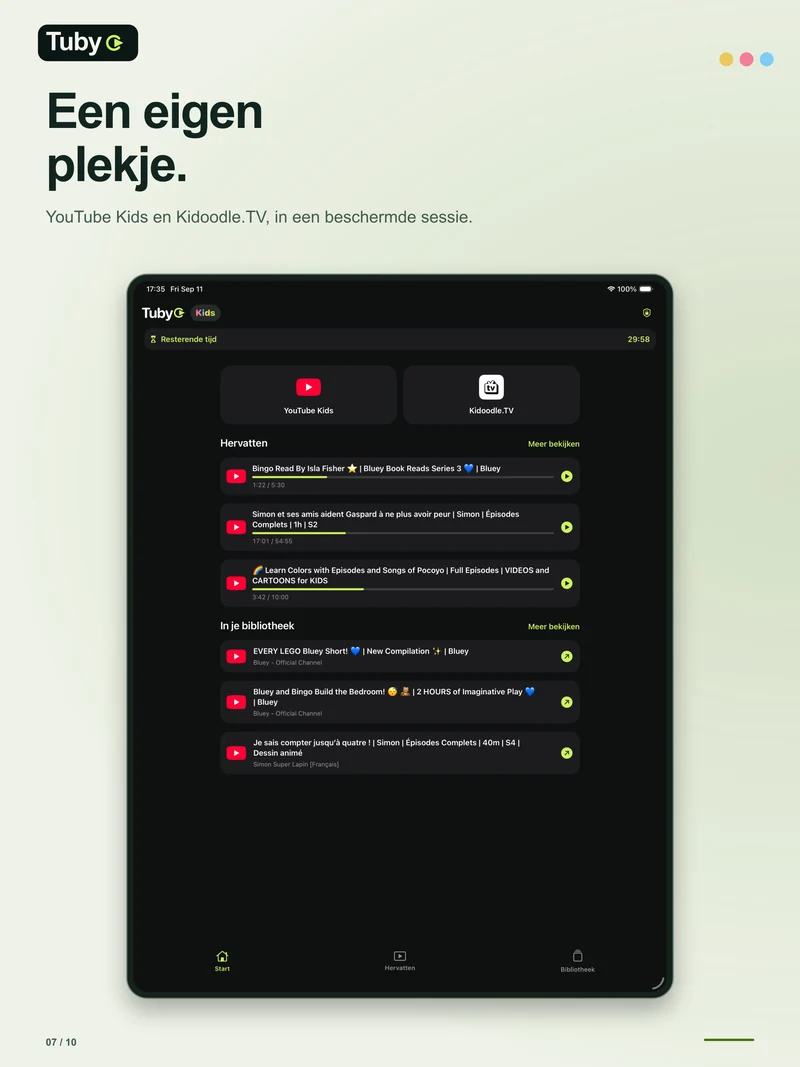 Een eigen
plekje.
